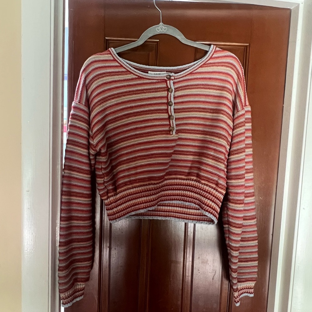 multicolor beachy sweater